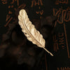 i-Remiel Men's Gold Color Feather Brooch Pin Simple Accessory for Coats Suits Shirts Quality Clothing And Accessories - Image 7