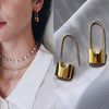 Geometric Metal Hoop Earrings for Women Gold Color/Silver Color Lady's Ear Earrings Daily Wear Versatile Jewelry - Image 23