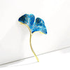 Ginkgo Leaf Brooches Enamel Plant Corsage for Women Girls Suit Collar Clip Clothing Accesories Pins Wedding Party Jewelry Gifts - Image 2