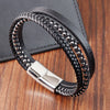 Leather Bracelet Infinity Shape Special Pattern Men's Bracelet for Men Stainless Steel Jewelry Accessories Gift - Image 10