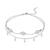 Silver Summer Double Star Shaped Chain Anklets Women Lady Ankle Bracelet Prom Foot Party Jewelry Gifts - Image 17