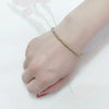 Jewelry Gold Plated Metal Ball Smooth Diameter 3/4/6/8mm Elastic Stainless Steel Bracelet - Image 3