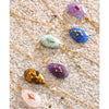 32mm Stone Amazonite Tiger Aventurine Amethyst Drop Pendant Necklace for Women Stainless Steel France Jewelry Gift - Image 3