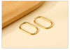 Two-Piece Clip-On Hoop Earrings with Oval Profile - Image 20