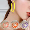 1 pair Round Circular Earrings Funny Jewelry Circle Accessories Acrylic Ear Jewelry Gift - Image 5