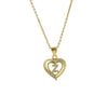 A-Z English Letter Initial Necklace Gold Plated Necklace Micro Setting Zircon Heart Necklace for Women - Image 18