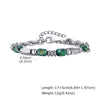 Green Stone Bracelet for Men, Stainless Steel Double-layer Chain Bracelet, Hip Hop Punk Jewelry Gifts - Image 9