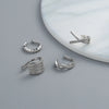 Silver Color Zircon Ear Cuff Ear Clip for Women No Pierced Cross Geometric Earcuff Wrap Rhinestone Earcuff Clips Jewelry - Image 22
