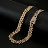 Yupsk 45/50CM Men Women Hip Hop Cuban Chain Iced Out Bling Rhinestone Necklace Hiphop Crystal Necklaces Jewelry - Image 7
