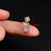 Adjustable Ear Cuff No Piercing with Cubic Zirconia Butterfly and Flower Designs - Image 64