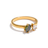 Size 678 Chic Cubic Zirconia Thin Ring Gift 316 Stainless Steel Korean Finger Jewelry Women Pvd Plated - Image 7