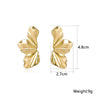 Gold Color Irregular Metal Dangle Earrings for Women Uneven Folded Female Unusual Earrings Punk Personality Jewelry - Image 2