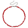 Multicolor Glass Bead Choker Necklace with Irregular Shapes - Image 9