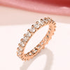 Bling Bling Promise Rings with Round CZ Delicate Low-key Wedding Ring for Women Silver Color Jewelry - Image 7