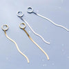 Stainless Steel Gold Color Long Tassel Earrings for Women Simple Geometric Unique Korean Earrings Wedding Jewelry Gifts - Image 6