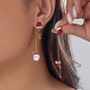 Moving Santa Claus Tassel Dangle Earrings for Women Santa Christmas Tree Asymmetric Long Chain Earrings Jewelry Gift - Image 12