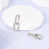 Silver Hoop Earrings For Woman Zircon Heart Shape Star Eardrop Earring Jewelry - Image 4
