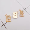 10-26PCS Alphabet Charms With Plastic Pearl Alloy Gold Color English Letter Pendant Necklace Bracelet Jewelry Accessory - Image 29
