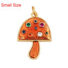 Rainbow Sun Happy Face Round Lemon Mushroom Charm Pendant, Gold Plated Zircon Necklace Bracelet Handmade Jewelry - Image 37