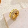 Double Layer Stainless Steel Ear Cuff with Clear Zircon Accents - Image 17