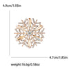 Rhinestone Snowflake Brooch for Women Unisex Pearl Flower Pins Banquet Party Backpack Gifts Jewelry Accessories - Image 21