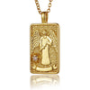 22 Style Classic Tarot Card Pendant Necklace Double Sided Zircon Tarot Necklace Major Arcana Empress Sun Star Sign Women Jewelry - Image 20