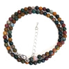 4mm Stone Round Beads Adjustable Necklace Agate Opal Tigers Eye Quartz Crystal Labradorite Charm Necklace Women Jewelry - Image 22
