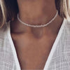 Faceted Glass Crystal Bead Choker Necklace - Image 3