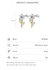 Modian 925 Sterling Silver Simple Flower Opal Elegant Crystal Stud Earrings for Women Trendy Shining Ear Studs Fine Jewelry Gift