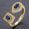 Geometric Shaped Cuff Opening Rings for Women Silver Color/Gold Color Noble Cubic Zirconia Ring Accessory Jewelry - Image 5