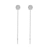 Silver Gold Petal Flower Stud Earrings For Lady Jewelry Party Anniversary Gifts - Image 22