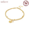 Miseff Silver Anklet Sea Shell Star Tassel Chain Anklet Leg Bracelets Bodychain Summer Beach Jewelry Gift - Image 8