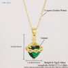 Red Sacred Heart of Jesus Necklace Immaculate Heart 22k Gold Plated Cross Necklace For Women Girls Catholic Jewelry - Image 9