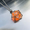Metal Net Cage Crystal Necklace Stainless Steel Stone Holder Necklace Dice Crystal Pendant Necklace Jewelry for Women Men - Image 17