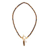 Stone Small Beads Necklace Long Tooth OT Buckle Pendant Necklace for Women Men Necklace Jewelry - Image 7