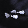 Elegant Water Drop Zircon Non Pierced Clip on Earrings for Women Stud Earrings Wedding Party Jewelry Gift - Image 5