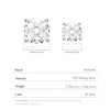 Silver Polygon Multi-Color Rose Cut Cubic Zirconia Stud Earrings For Women Party Jewelry - Image 4