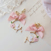 Kawaii Clip on Earrings No Piercing Cute Cat Butterfly Bunny Asymmetric Ear Clips Pink Sweet Sakura Style Ear Jewelry for Women - Image 19