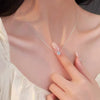 Silver Single Zircon Bead Choker Necklace For Women Classic Jewelry Light Accessories - Image 3