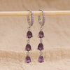 French Design Water Drop Ear Piercing Earrings Stainless Steel Crystal Women's Earring Daily Wear Jewelry - Image 9