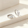 Silver Bohemian Teardrop Zircon Huggies Hoop Earrings for Women Geometric French Jewelry Ear Buckle - Image 5