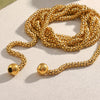 Creative Multipile Layers Square Pearl Necklace Gold Plated Stainless Steel Women Party Statement Jewerly - Image 6