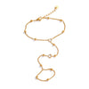 Stainless Steel Zircon Beads Back of Hand Chain Finger Bracelet Chic Sexy Jewelry Gift - Image 40