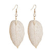 Tree Leaf Shape Dangle Earrings for Women Alloy Hollow Bright Dangle Hook Earrings Wedding Jewelry Gift - Image 5