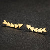 Simple Design Sun Totem Stud Earrings Women Irregular Fan Shaped Stainless Steel Thorn Earings Party Jewelry Gifts - Image 7