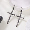 Minimalist Zircon Imitation Pearl Cross Drop Earrings For Women Gothic Punk Jesus Cross Dangle Earrings Party Jewelry - Image 4
