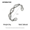 Integrated Pattern Stainless Steel Bracelet in Gold Tone and Silver Tone - Image 2