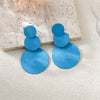 Stylish Dangle Earrings Trio Circle Design Daily Outfits Party Accessories Stuff Red Orange Big Earrings - Image 9