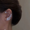 Zircon Angel Wings Ear Clip Earrings for Women Girls Non Pier Cing Ear Cuff Ear Hook Party Wedding Jewelry Gift - Image 8