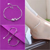 Silver Color Stamp Anklets For Women Foot Leg Chain Link Bracelet Double Layers Beach Accessories Jewelry - Image 15